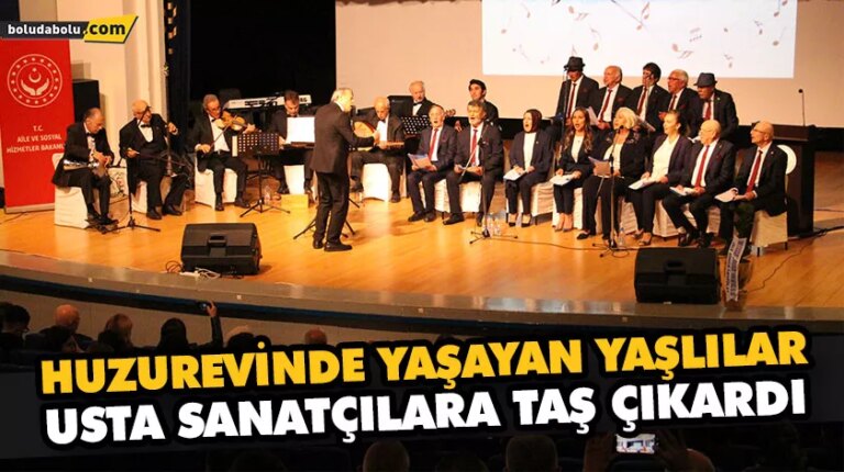 HUZUREVİNDE YAŞAYAN YAŞLILAR, USTA SANATÇILARA TAŞ ÇIKARDI