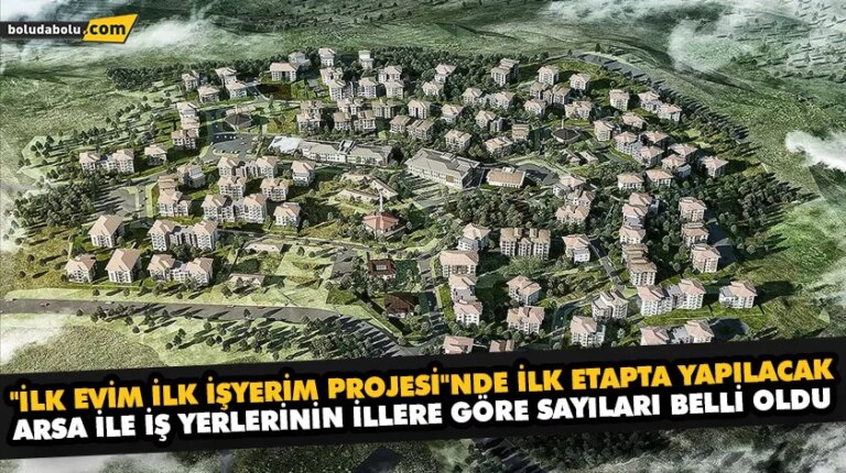 “İLK EVİM İLK İŞYERİM PROJESİ”NDE İLK ETAPTA YAPILACAK ARSA İLE İŞ YERLERİNİN İLLERE GÖRE SAYILARI BELLİ OLDU