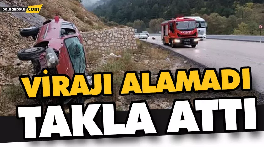VİRAJI ALAMADI TAKLA ATTI VİRAJI ALAMADI TAKLA ATTI