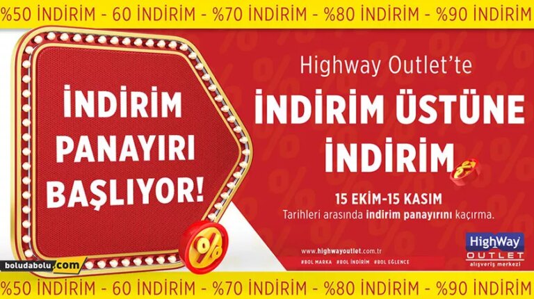 HIGHWAY’DE İNDİRİM YAĞMURU!