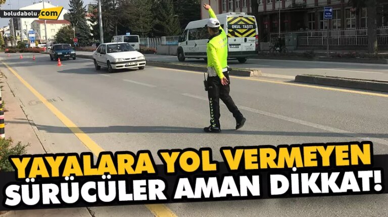BOLU TRAFİĞİNE DRONE DESTEKLİ DENETİM!