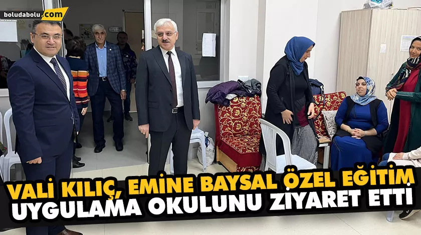 VALİ KILIÇ’TAN ÖZEL OKUL ZİYARETİ VALİ KILIÇ’TAN ÖZEL OKUL ZİYARETİ