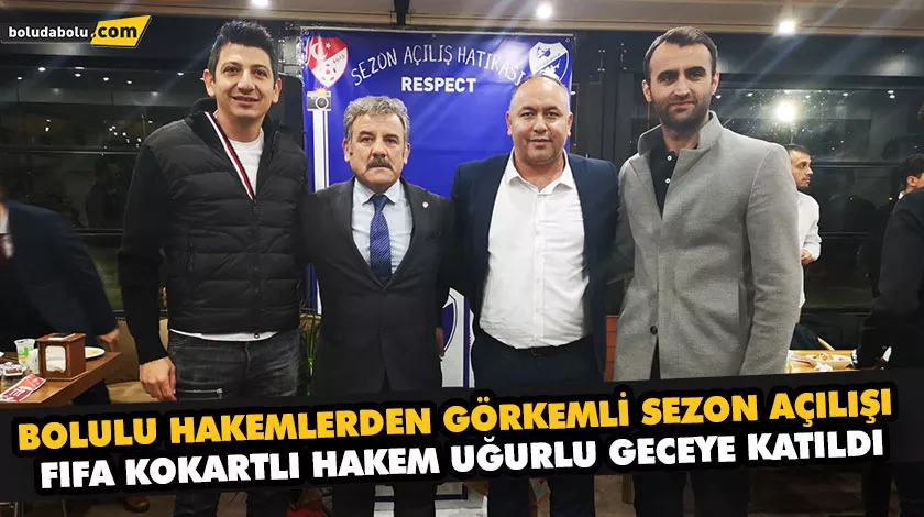 BOLULU HAKEMLERDEN GÖRKEMLİ SEZON AÇILIŞI BOLULU HAKEMLERDEN GÖRKEMLİ SEZON AÇILIŞI