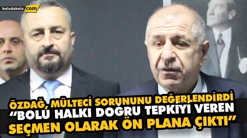“BOLU HALKI DOĞRU TEPKİYİ VEREN SEÇMEN OLARAK ÖN PLANA ÇIKTI” “BOLU HALKI DOĞRU TEPKİYİ VEREN SEÇMEN OLARAK ÖN PLANA ÇIKTI”
