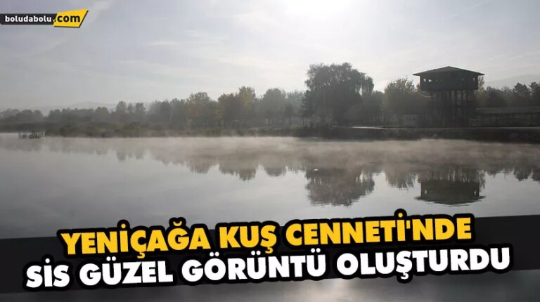 YENİÇAĞA KUŞ CENNETİ’NDE SİS GÜZEL GÖRÜNTÜ OLUŞTURDU