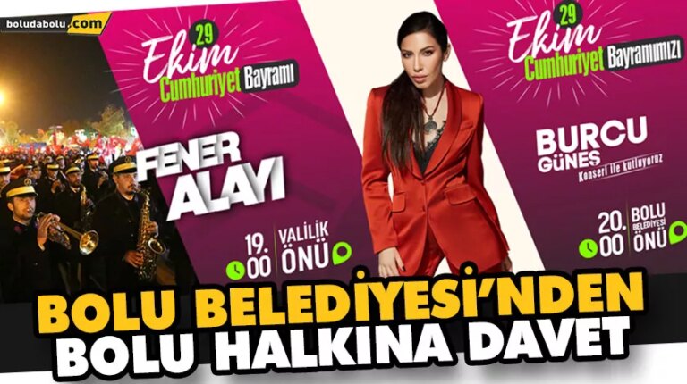 BOLU BELEDİYESİ’NDEN BOLU HALKINA DAVET