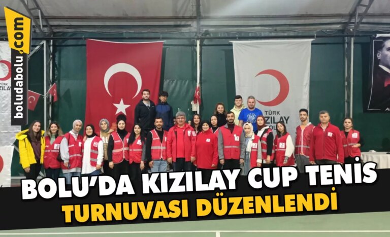 Bolu’da Kızılay Cup Tenis Turnuvası düzenlendi