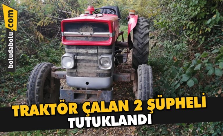 Düzce’de traktör çalan 2 şüpheli tutuklandı