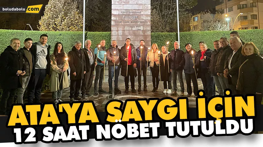 Aramızdan ayrılışının 84. yıl dönümünde Bolu, Ulu Önder Mustafa Kemal Atatürk’ü saygı nöbetiyle andı.