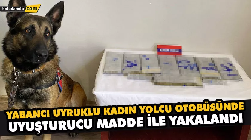 YABANCI UYRUKLU KADIN YOLCU OTOBÜSÜNDE UYUŞTURUCU MADDE İLE YAKALANDI YABANCI UYRUKLU KADIN YOLCU OTOBÜSÜNDE UYUŞTURUCU MADDE İLE YAKALANDI
