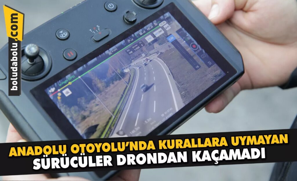 Anadolu Otoyolu’nda kurallara uymayan sürücüler drondan kaçamadı Anadolu Otoyolu’nda kurallara uymayan sürücüler drondan kaçamadı