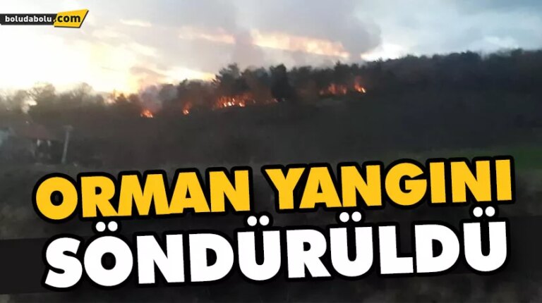 ORMAN YANGINI SÖNDÜRÜLDÜ