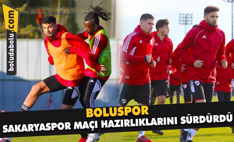 Boluspor, Sakaryaspor maçı hazırlıklarını sürdürdü