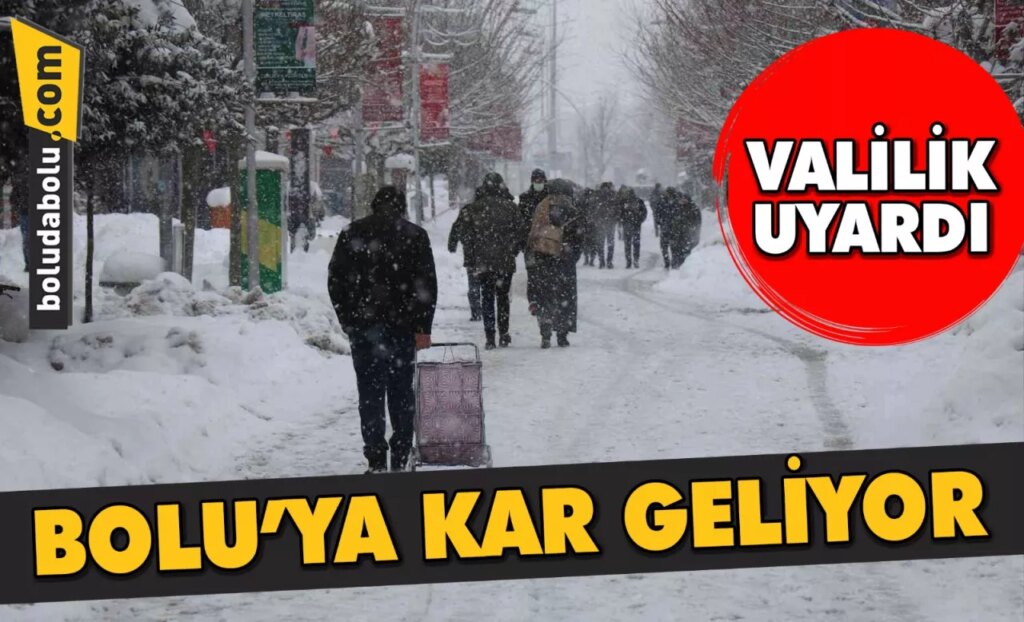 BOLU’YA KAR GELİYOR… BOLU’YA KAR GELİYOR…