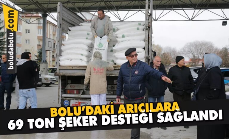 Bolu’daki arıcılara 69 ton şeker desteği sağlandı