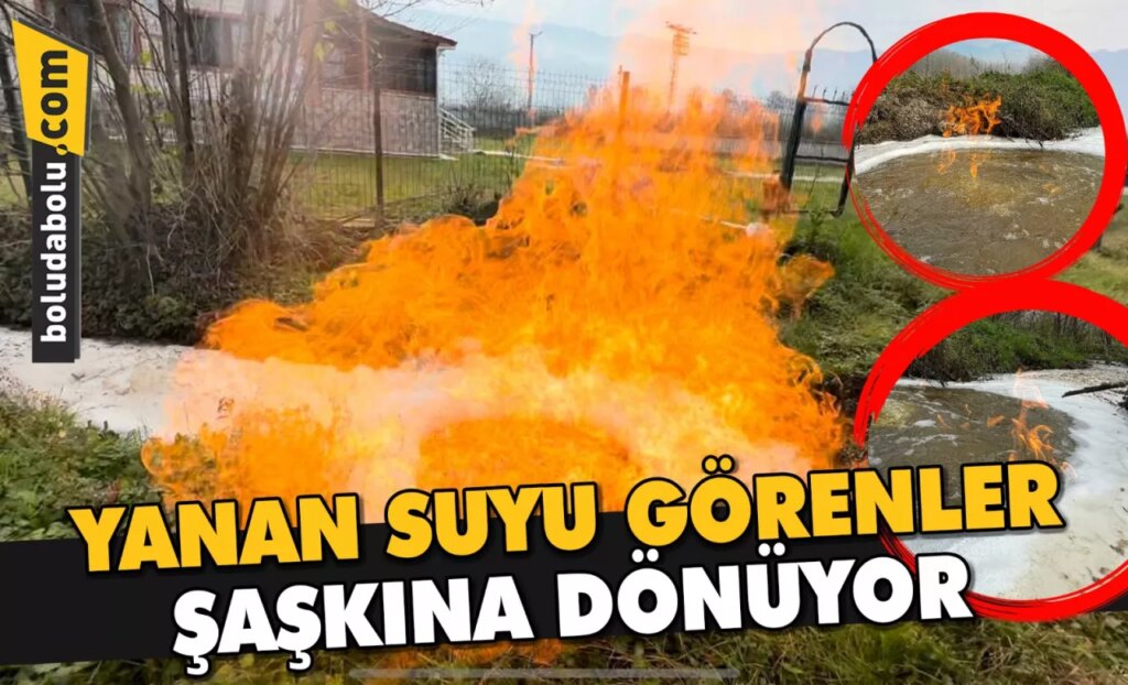 Düzce’de “yanan su”ya inceleme Düzce’de “yanan su”ya inceleme