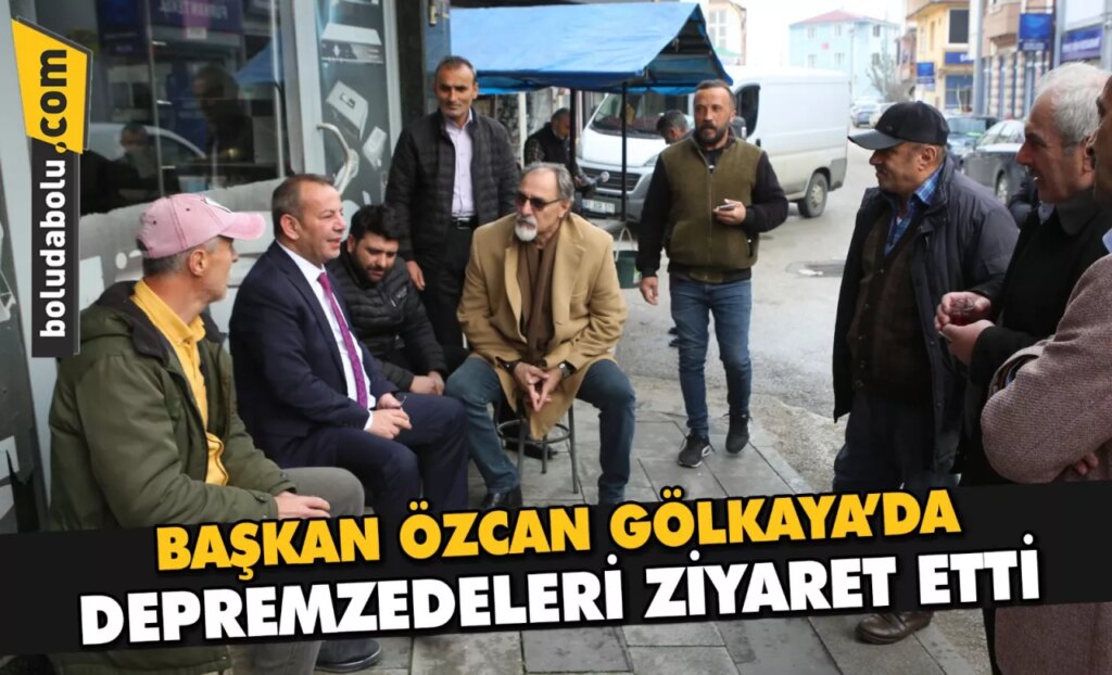 Bolu Belediye Başkanı Tanju Özcan, Gölyaka’da depremzedeleri ziyaret etti Bolu Belediye Başkanı Tanju Özcan, Gölyaka’da depremzedeleri ziyaret etti