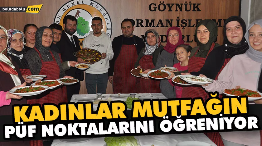KADINLAR MUTFAĞIN PÜF NOKTALARINI ÖĞRENİYOR KADINLAR MUTFAĞIN PÜF NOKTALARINI ÖĞRENİYOR