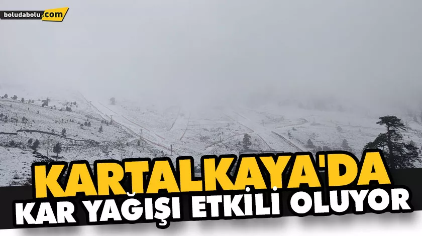 KARTALKAYA’DA KAR YAĞIŞI ETKİLİ OLUYOR KARTALKAYA’DA KAR YAĞIŞI ETKİLİ OLUYOR