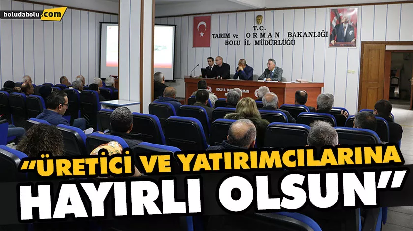 “ÜRETİCİ VE YATIRIMCILARINA HAYIRLI OLSUN” “ÜRETİCİ VE YATIRIMCILARINA HAYIRLI OLSUN”