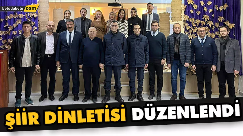MENGEN’DE ŞİİR DİNLETİSİ DÜZENLENDİ MENGEN’DE ŞİİR DİNLETİSİ DÜZENLENDİ