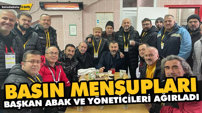 BASIN MENSUPLARI BAŞKAN ABAK VE YÖNETİCİLERİ AĞIRLADI BASIN MENSUPLARI BAŞKAN ABAK VE YÖNETİCİLERİ AĞIRLADI