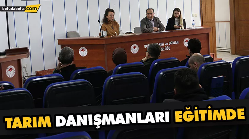 TARIM DANIŞMANLARI EĞİTİMDE TARIM DANIŞMANLARI EĞİTİMDE