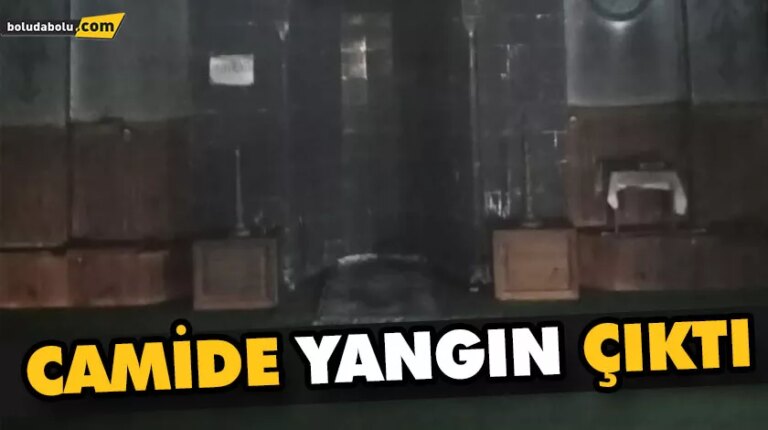 CAMİDE YANGIN ÇIKTI