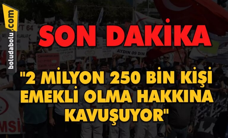Cumhurbaşkanı Erdoğan: EYT düzenlemesiyle ilk etapta 2 milyon 250 bin vatandaşımız emekli olacak