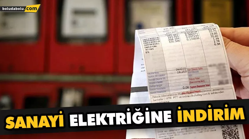 SANAYİ ELEKTRİĞİNE İNDİRİM SANAYİ ELEKTRİĞİNE İNDİRİM
