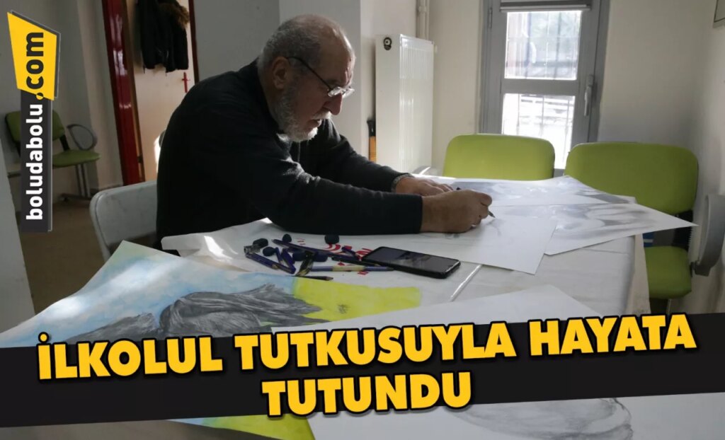 Emekli şantiye şefi Parkinson hastalığına rağmen resim tutkusundan vazgeçmedi Emekli şantiye şefi Parkinson hastalığına rağmen resim tutkusundan vazgeçmedi