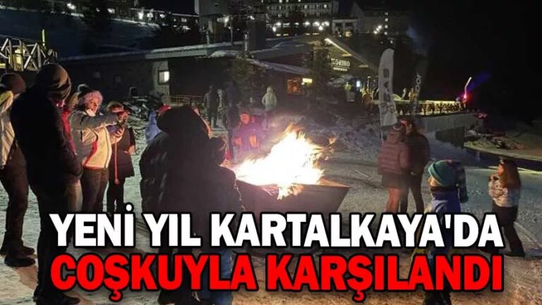 YENİ YIL KARTALKAYA’DA COŞKUYLA KARŞILANDI