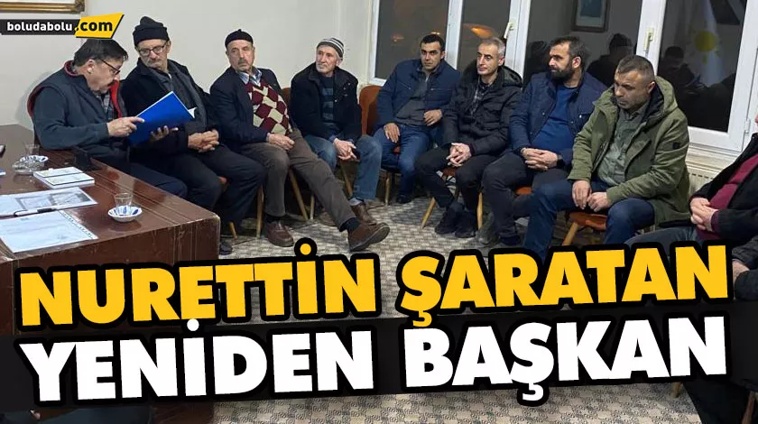 NURETTİN ŞARATAN YENİDEN BAŞKAN NURETTİN ŞARATAN YENİDEN BAŞKAN
