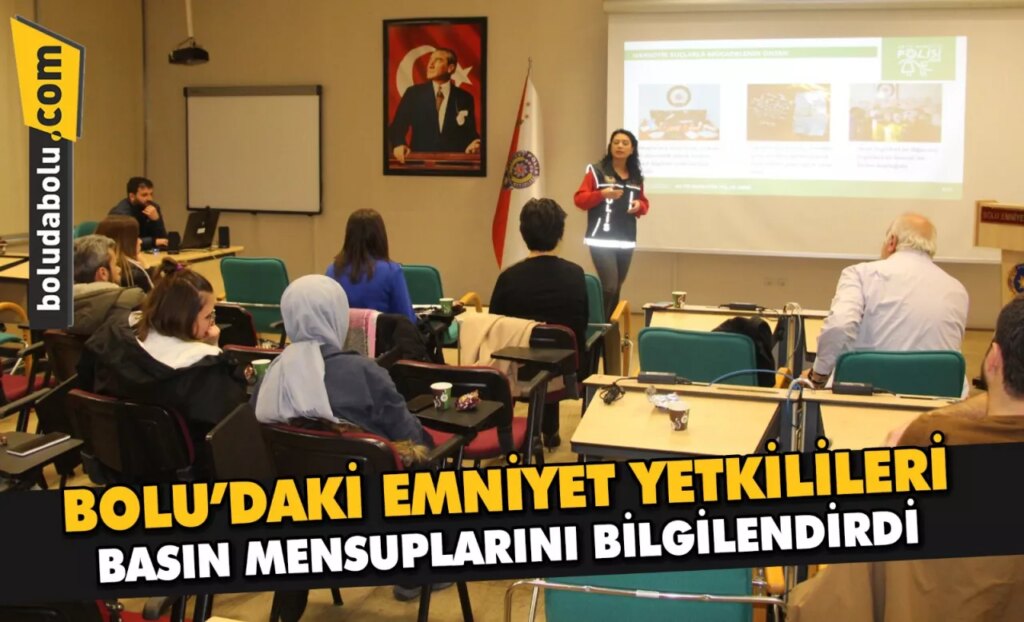 Bolu’da emniyet yetkilileri basın mensuplarını bilgilendirdi Bolu’da emniyet yetkilileri basın mensuplarını bilgilendirdi