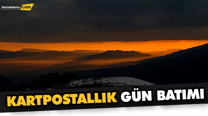 BOLU’DA KARTPOSTALLIK GÜN BATIMI
