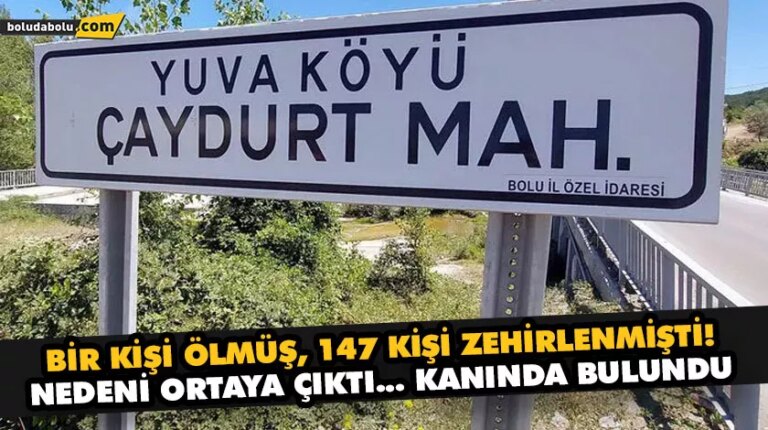 İÇME SUYUNDAN ÖLÜME “KOLİ BASİLİ” ENFEKSİYONUNUN NEDEN OLDUĞU BELİRLENDİ