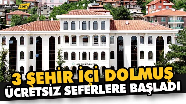 3 ŞEHİR İÇİ DOLMUŞ ÜCRETSİZ SEFERLERE BAŞLADI