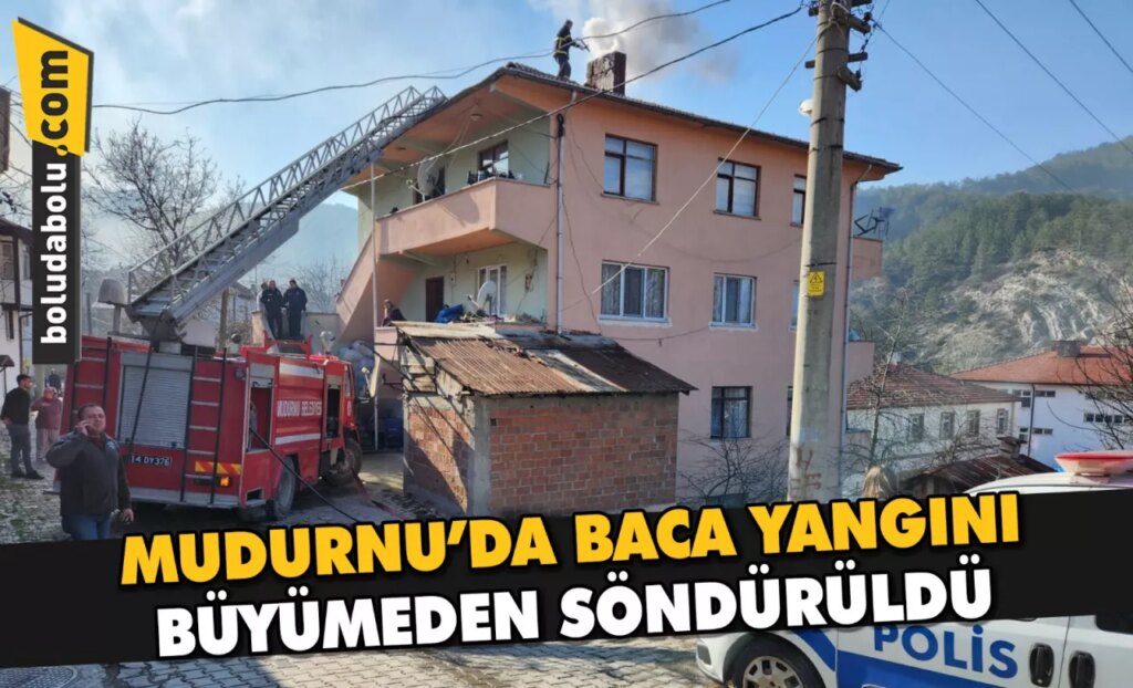 Mudurnu’da baca yangını büyümeden söndürüldü Mudurnu’da baca yangını büyümeden söndürüldü