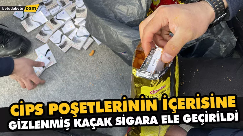 CİPS POŞETLERİNİN İÇERİSİNE GİZLENMİŞ KAÇAK SİGARA ELE GEÇİRİLDİ CİPS POŞETLERİNİN İÇERİSİNE GİZLENMİŞ KAÇAK SİGARA ELE GEÇİRİLDİ