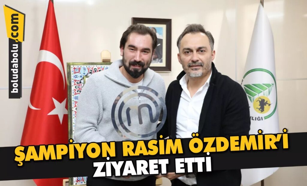 ŞAMPİYON RASİM ÖZDEMİR’İ ZİYARET ETTİ ŞAMPİYON RASİM ÖZDEMİR’İ ZİYARET ETTİ