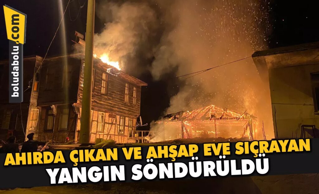 Düzce’de ahırda çıkan ve ahşap eve sıçrayan yangın söndürüldü Düzce’de ahırda çıkan ve ahşap eve sıçrayan yangın söndürüldü