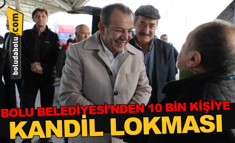 Bolu Belediyesi’nden 10 bin  kişiye kandil lokması