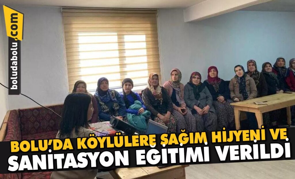 Bolu’da köylülere sağım hijyeni ve sanitasyon eğitimi verildi Bolu’da köylülere sağım hijyeni ve sanitasyon eğitimi verildi
