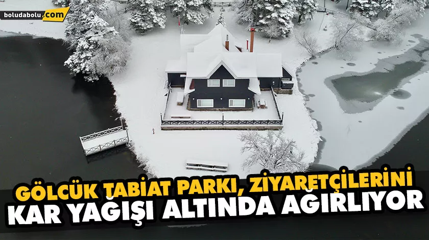 GÖLCÜK TABİAT PARKI, ZİYARETÇİLERİNİ KAR YAĞIŞI ALTINDA AĞIRLIYOR GÖLCÜK TABİAT PARKI, ZİYARETÇİLERİNİ KAR YAĞIŞI ALTINDA AĞIRLIYOR
