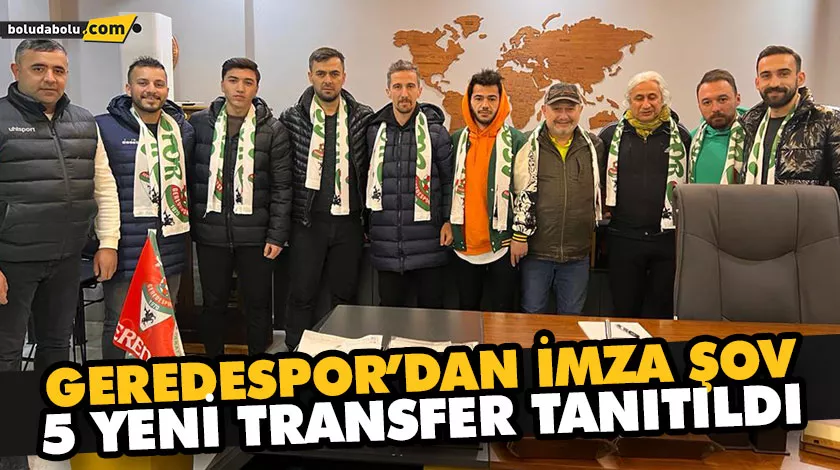 5 YENİ TRANSFER TANITILDI 5 YENİ TRANSFER TANITILDI