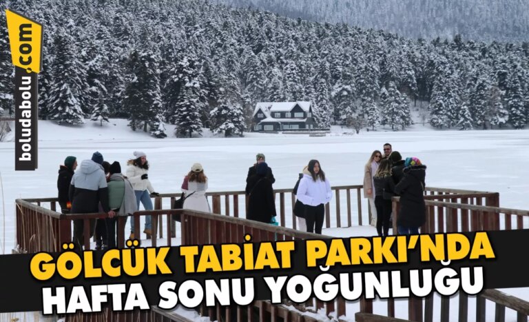 Gölcük Tabiat Parkı’nda hafta sonu yoğunluğu