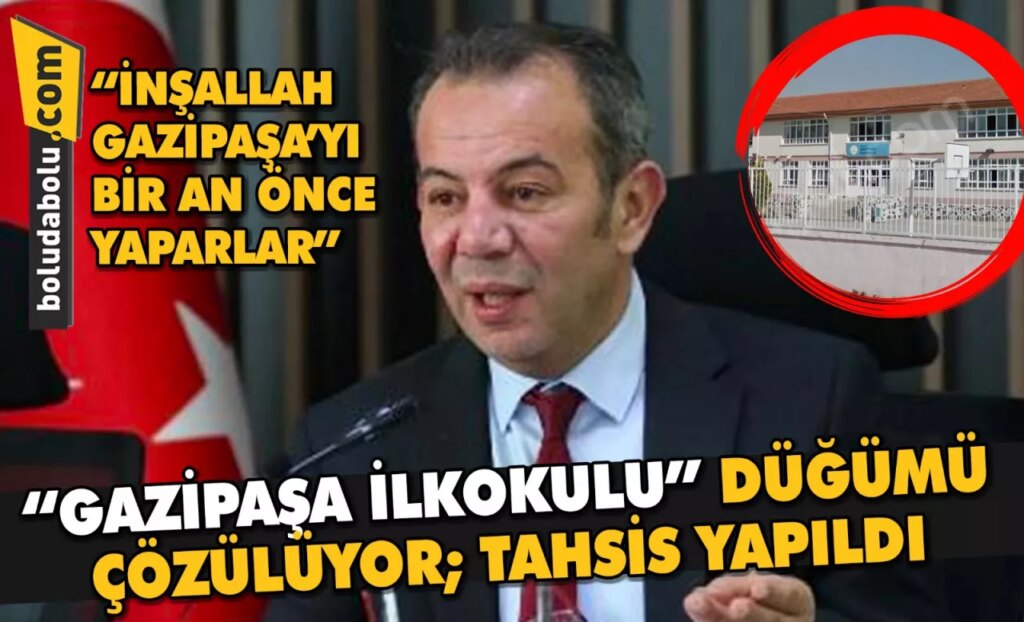 “GAZİPAŞA İLKOKULU” DÜĞÜMÜ ÇÖZÜLÜYOR; TAHSİS YAPILDI