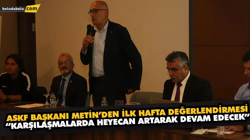“KARŞILAŞMALARDA HEYECAN ARTARAK DEVAM EDECEK” “KARŞILAŞMALARDA HEYECAN ARTARAK DEVAM EDECEK”