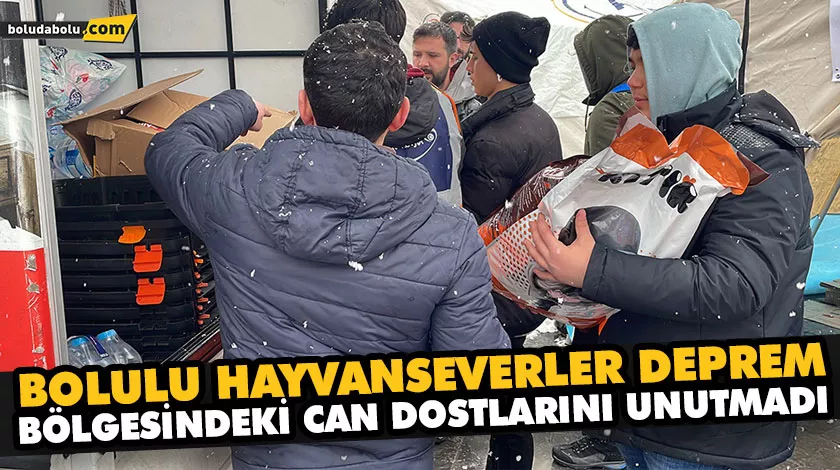 BOLULU HAYVANSEVERLER DEPREM BÖLGESİNDEKİ CAN DOSTLARINI UNUTMADI BOLULU HAYVANSEVERLER DEPREM BÖLGESİNDEKİ CAN DOSTLARINI UNUTMADI