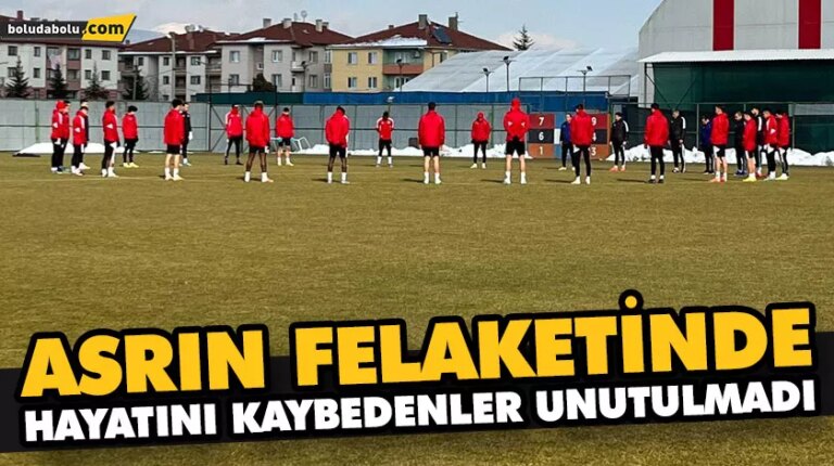 BOLUSPOR’DAN SAYGI DURUŞU